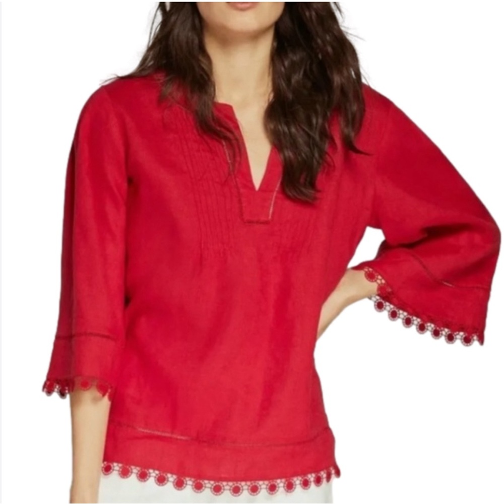 Ralph Lauren Linen Top/Blouse, great summer trend,